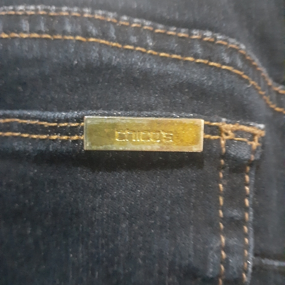 Chico's Women's So Lifting Jeans Dark Blue Wash Size 10 - Picture 8 of 9